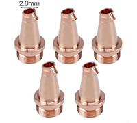 5 punte per ugelli per saldatura in rame per filettatura M16 con alimentatore per filo H35, adatte per diametri multipli di filo guida da 0 8 a 2 0 mm, forniscono prestazioni di saldatura stabili (2,0