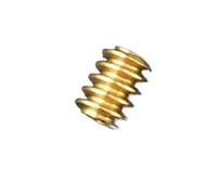 5 Pz 0.3 Modulo In Ottone Ingranaggio a vite senza fine Singola Testa A Vite Senza Fine 3.8x5mm Foro 0.98mm 14T Ruota A Vite Senza Fine Riduzione 14:1 4.8x2mm 1.48mm Apertura 1.5A(5PcsHelcalGear14T)