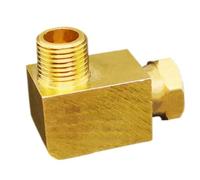 5 PZ 1/8 "1/4" BSP M4 M5 M6 M8 M10 Metrico Maschio 4 6 8mm Compressione Gomito Tubo Dell'olio Tubo In Ottone raccordo Sistema di Lubrificazione Ad Olio(Elbow,M10x1mm To 6mm)