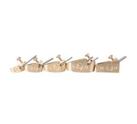 5 pz/1 set taglierina per aereo per violino taglierina per aereo in ottone dorato/argento strumenti per liutaio per violino fai da te accessori violino per principianti(Gold)