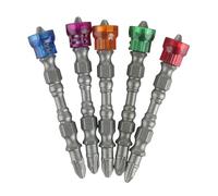 5 pz/10 pz Cacciavite Drill Bit 65mm Punte per Cacciavite Doppia Testa Bit Trapano Elettrico Attacco Strumento Lega Acciaio Vite