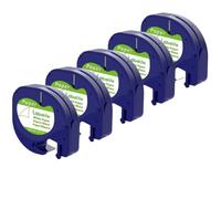 5 pz 12mm Carta Nastro Bianco Ricarica Compatibile Con LT-100T LT-100H 200B QX50 91200 91330 91220 10697 59421