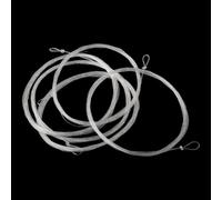 5 pz 2,4 m Fly Fishing Leaders conici Nylon Line con anelli legati per un facile utilizzo in acqua dolce (7X)