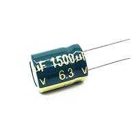 5 pz 6.3 V 1500 UF 10 * 13 Condensatore elettrolitico in alluminio ad alta frequenza a bassa ESR/impedenza 1500 UF 6.3 V Dispositivi elettronici