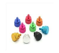 5 pz 6#-32x6 /M3.5 Vite a Testa zigrinata in Alluminio Vite per Case del Computer Viti a Mano zigrinate anodizzate 11 Colori (Color : Royal Blue, Size : 5pcs)