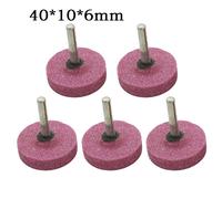5 Pz 6mm Gambo Abrasiva Supporto Stone Piatto Forma for Utensile Rotante Mola