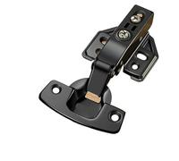 5 pz 90/180 gradi raccordi estensione della sedia staffe for mobili cerniera pieghevole autobloccante telaio di supporto pieghevole gamba del tavolo(Black-Half Overlay)