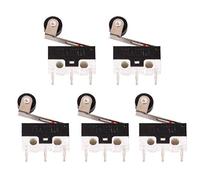 5 pz AC 125 V 1A Miniatura Interruttore Rullo Leva Braccio SPDT Sub Microswitch 12 x 6 x 6 mm