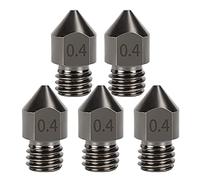 5 PZ Acciaio temprato MK8 Ugello 0.4mm Hotend Estrusore Tutti Ugello Metallo per Ender 3s 3 Pro, CR-10 Stampante 3D 1.75mm Filamento
