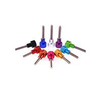 5 Pz alluminio Thumb a vite in alluminio zigrinato testa in acciaio inox a mano stringere le viti Pollice anodizzato 10 colori, arancia, M3 X 20mm