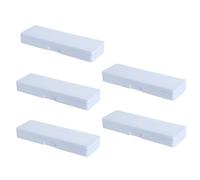 5 pz astuccio per matite traslucido scatola piccola stoccaggio materiale scolastico per studenti