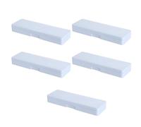 5 pz astuccio per matite traslucido scatola piccola stoccaggio materiale scolastico per studenti, Azzurro, Bellezza di massa