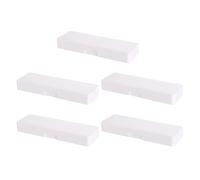 5 pz astuccio per matite traslucido scatola piccola stoccaggio materiale scolastico per studenti, B