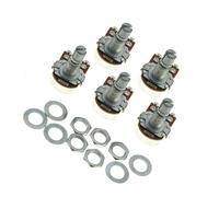 5 Pz B250K 18mm Lungo Split Shaft Audio Pot Chitarra Elettrica Mini Pentole 250K Potenziometri Di Tono Accessorio per Chitarra Strumento