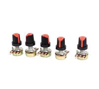 5 pz B50K Resistori Variabili Ohm 3 Terminali Albero Rotante Audio Tipo B Potenziometri Potenziometro Pot AMNzOgOdL