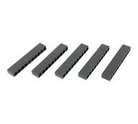 5 pz cacciavite Bit Holder 10 fori 1/4 Hex Shank Plastic Storage Rack Organizer Nero Design per Officina Garage Tool