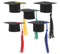 5 Pz Cappellino Mini Laurea 2022 Mini Cappelli Laureati Laurea Con Nappa Per Bottiglia Di Vino Topper Vino Cappello Di Laurea Mini Casa Delle Bambole Bambola Bambino Massa