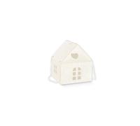 5 pz casetta scatola bomboniera cartone pieghevole harmony bianco c/ cordini 20x
