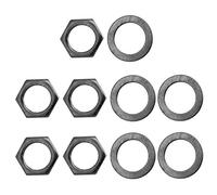 5 pz chitarra elettrica basso jack uscita dadi rondelle nere