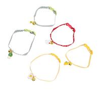 5 pz collare in PET regolabile color caramella con orologio a forma di fumetto catena per spuntini per cani e gatti Fibbia Breakaway per sicurezza Colori brillanti per feste e uso quotidiano