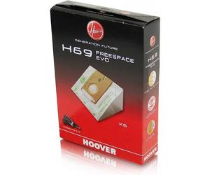 5 PZ CONFEZIONE SACCHETTI ASPIRAPOLVERE HOOVER FREESPACE EVO H69 ORIGINALE