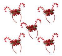 5 pz Copricapo natalizio incandescente fascia per capelli luminosa per celebrazioni di festa 2024 anni Navidad decorazione per feste