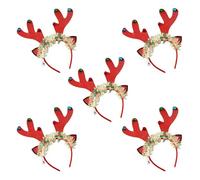 5 pz Copricapo natalizio incandescente fascia per capelli luminosa per celebrazioni di festa 2024 anni Navidad decorazione per feste