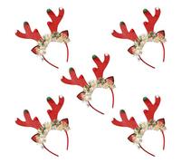 5 pz Copricapo natalizio incandescente fascia per capelli luminosa per celebrazioni di festa 2024 anni Navidad decorazione per feste