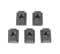 5 pz Dadi con scanalatura a T ad alta durezza Finitura in ossido nero Dadi con scanalatura a T M8/10 filettature che si adattano alle scanalature a T nelle tabelle delle macchine utensili(M8)