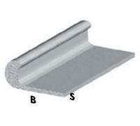 5 PZ Di PROFILO CROMO H.100 UNGHIETTA 18X1