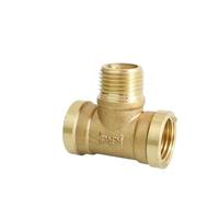 5 pz DN15 G 1/2 "BSP Ottone Raccordo Assortimento Dritto Gomito Tee Croce 3/4 Vie Connettore for Impianti Idraulici(Black)