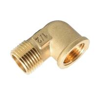 5 pz DN15 G 1/2 "BSP Ottone Raccordo Assortimento Dritto Gomito Tee Croce 3/4 Vie Connettore for Impianti Idraulici(Colour Wood1)