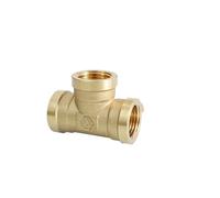 5 pz DN15 G 1/2 "BSP Ottone Raccordo Assortimento Dritto Gomito Tee Croce 3/4 Vie Connettore for Impianti Idraulici(Add Pier Extension red)