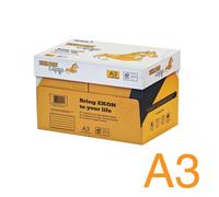 5 pz Ekon Copy risma carta A3 42x29,7cm 80gr per ufficio, stampa e fotocopie, Formato A3, 80 gr