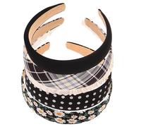 5 Pz Fascia per Mori fasce imbottite per donna accessori per per donna barrette hair pin hair bow copricapo per le donne fasce di dichiarazione per le donne tessuto WATIIFUFU