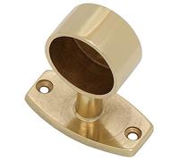 5 PZ FINALE CORRIMANO OTTONE TUBO D.25MM LUCIDO