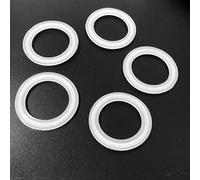 5 pz Fit 38mm Tubo O/D Sanitario Fit 1.5 "Tri Morsetto Striscia di Tenuta In Silicone Guarnizione Anello Rondella for Homebrew diametro esterno 50.5mm