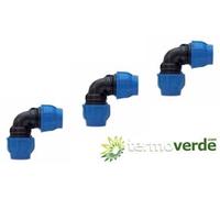 5 pz Gomito PE compressione Irritec 913 Ø50 x Ø50 PN16