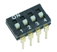 5 Pz Interruttore DIL Low Profile 4 Vie Switch Electronics, Contatto SPST