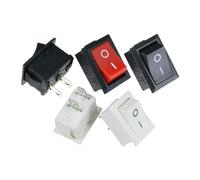 5 pz KCD1 3 Pin 4 Pin 6 Pin 21 * 15mm ON-OFF Barca Auto Interruttore A Bilanciere 6A/250 V AC 10A/125 V AC Interruttore(Red-3D6P)