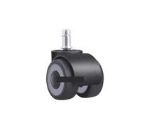 5 Pz/lotto 2 pollici 10mm/11mm Tpr Muto Doppia Ruota Mobili Anello di Sicurezza Puleggia Sedia Da Ufficio Ruota Universale(10mm)