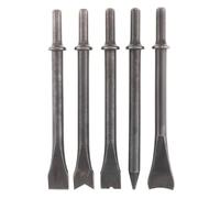 5 pz/lotto Accessori Duro 45# Acciaio Solido Lungo Scalpello Ad Aria Impatto Supporto della Testa Utensile Pneumatico for il Taglio/Rimozione della Ruggine (Color : Number-5PCS)