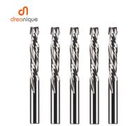 5 pz/lotto fresa lavorazione del legno su giù taglio 2 flauti utensile per fresatura a spirale in metallo duro fresa per fresa CNC a compressione fresa per legno