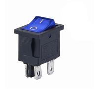 5 PZ/LOTTO KCD1 4 Pin 21 * 15mm ON-OFF Interruttore a bilanciere for auto e barca 6A/250V AC 10A/125V AC con interruttore luce rosso blu verde giallo(Yellow)
