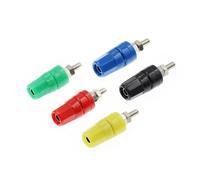 5 PZ M4X36 Terminale in Rame Puro 4 MM Presa jack a Banana 20A Binding Post Connettore a Banana(Each color 1Pcs)