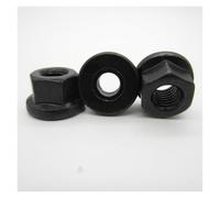 5 pz M8 M10 M12 M14 M16 M18 M20 M22 M24 Grado Nero 45# Acciaio Flangia Dado Dado Esagonale Collare Dadi Con Un'altezza(M10(5PCS))