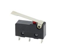 5 PZ Mini Micro Finecorsa NO NC 3 Pin Terminali PCB SPDT 5A 125 V 250 V 29mm Roller Arc leva A Scatto Push Microinterruttori(2P with handle)
