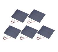 5 Pz Mini Pannelli Solari 5V 1.15W 230mA per con 2 Cavi, 100.8x82.5mm