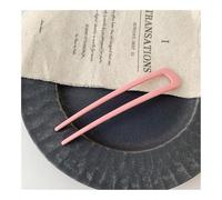 5 PZ Mollette per capelli a forma di U semplici per donne ragazze bastoncini per capelli da sposa accessori per lo styling dei capelli in metallo color oro forcine per capelli (rosa)