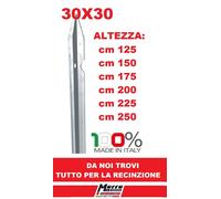 5 PZ PALI H 125 PALETTI A T ZINCATO PALETTO RECINZIONE RETE METALLICA PALO PALI